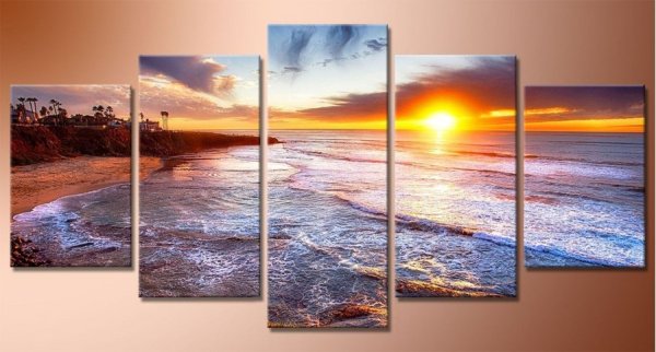 Картины по номерам триптих море