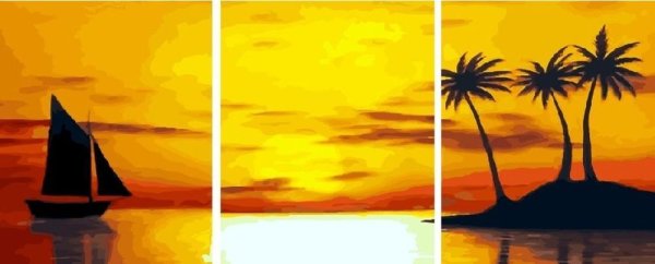 Модульная картина 3 части