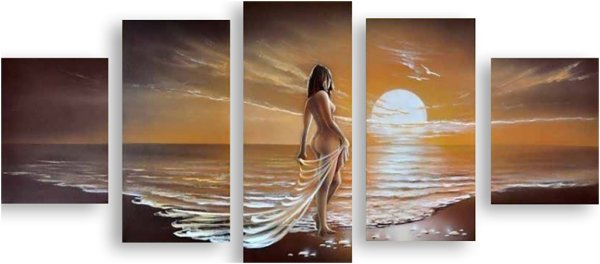 Картины по номерам триптих море