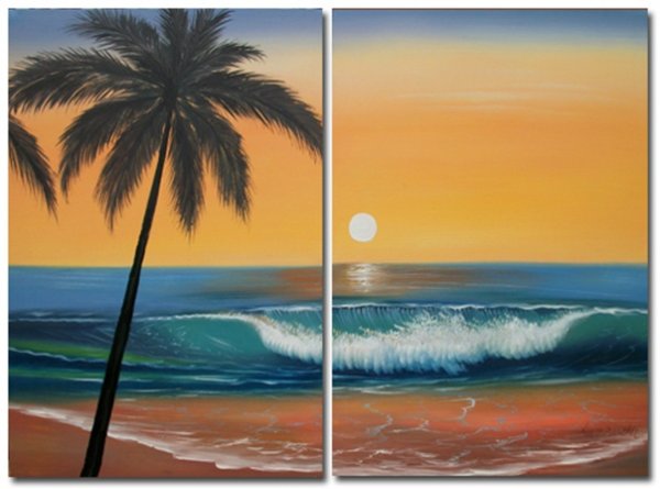 Модульная картина парусник