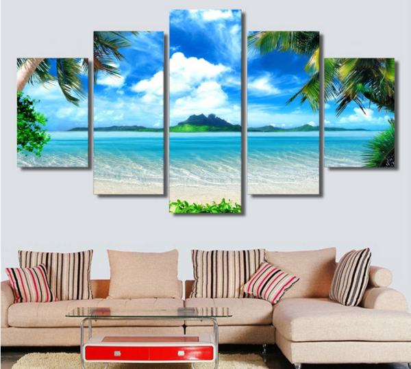 Картины акрилом на холсте закат