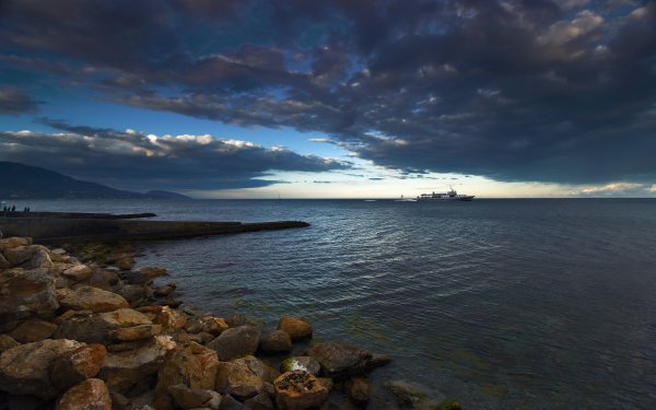 Берег Балтийского моря финский залив