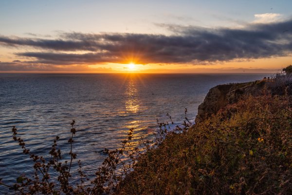 Красивый вид рассвет