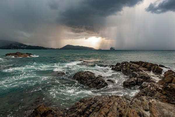 Баренцево море шторм