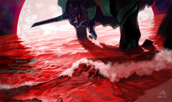 Красный прилив водоросли