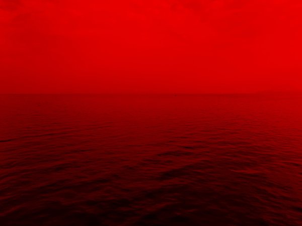 Красный фон и море крови