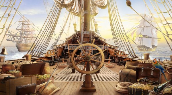 Палуба пиратского корабля