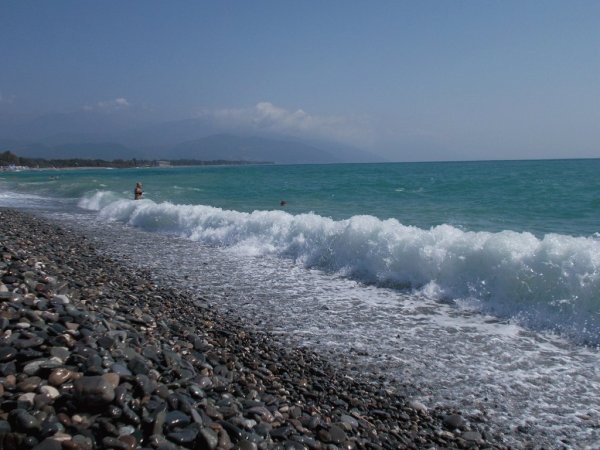 Море Сочи пляж Лоо
