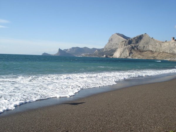 Чёрное море пляж Судак