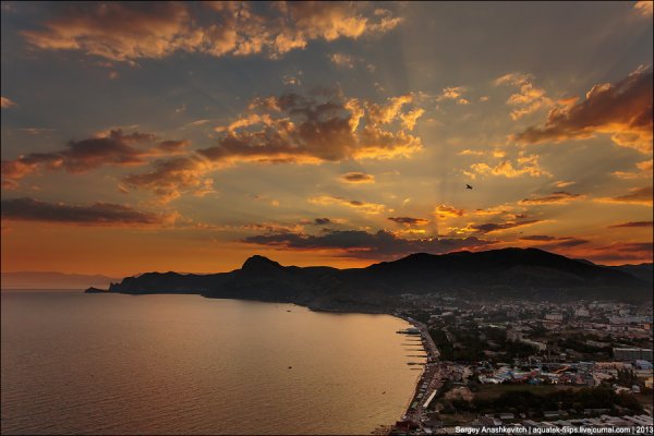 Судак Крым на закате