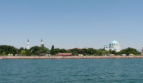Крым Евпатория море набережная