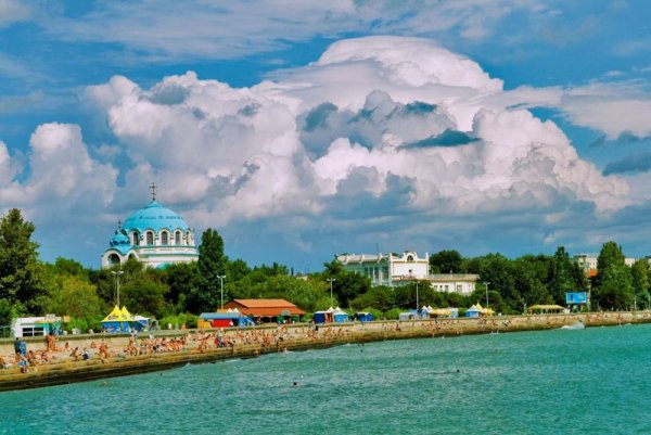 Крым Евпатория море набережная