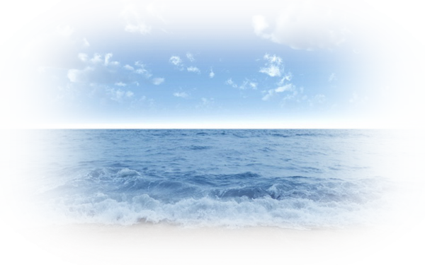 Море на прозрачном фоне