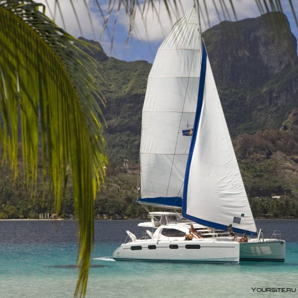 Белая яхта