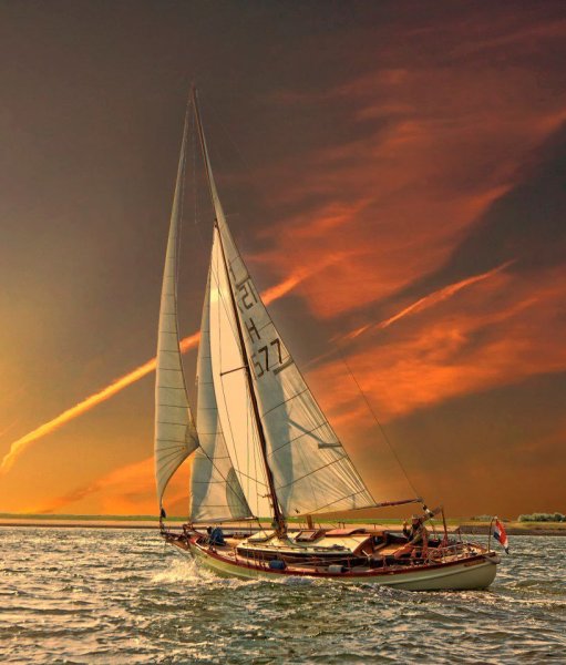 Море пляж яхта