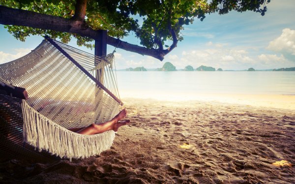 Гамак на пляже