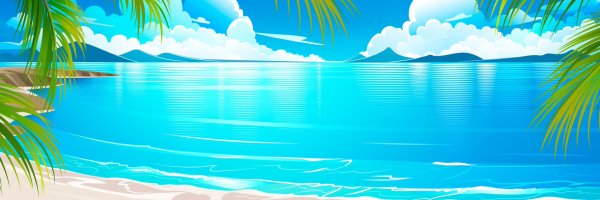 Фон острова в океане для детей