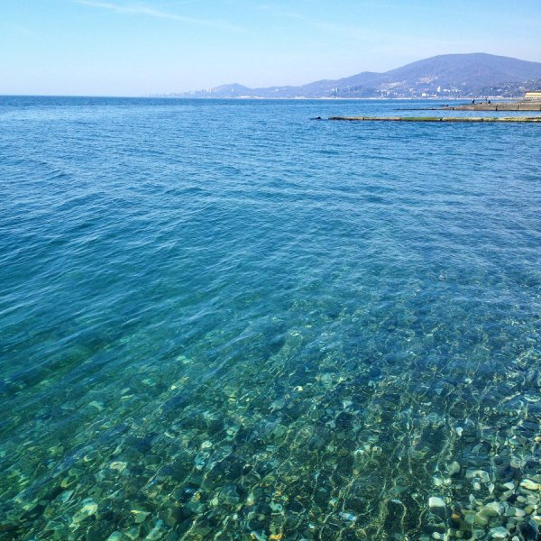 Чёрное море Сочи пляж Маяк