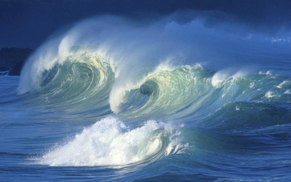 Постер волна