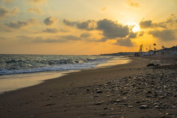 Закат в Сиде Турция