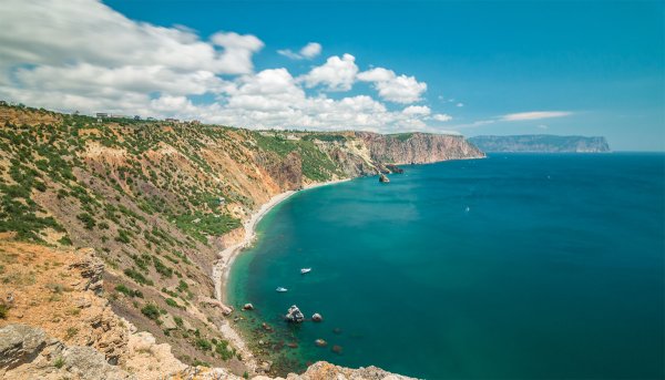Мыса Фиолент в черном море