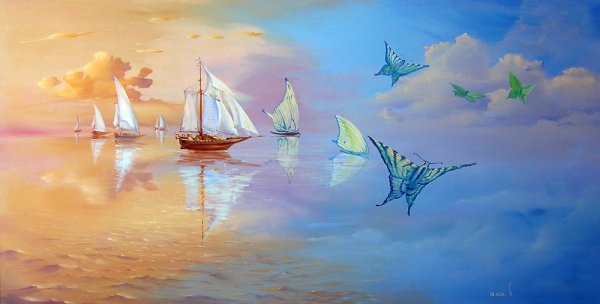 Девушка море корабль