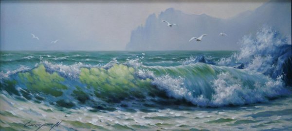 Художник Сингатуллин море