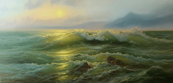 Художник Балахонов море