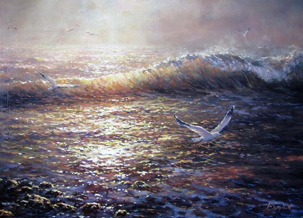 Элегия море Жуковский иллюстрации