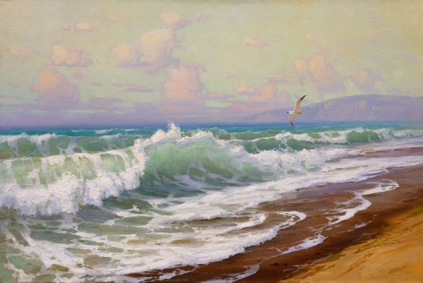 Элегия море Жуковский иллюстрации