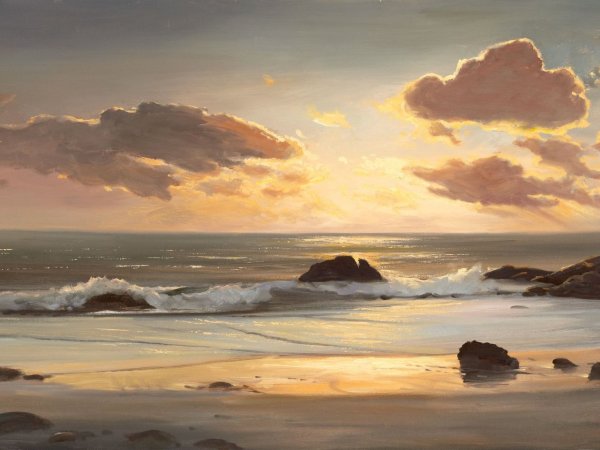 Картины художника Михаила Иваненко море и Утес