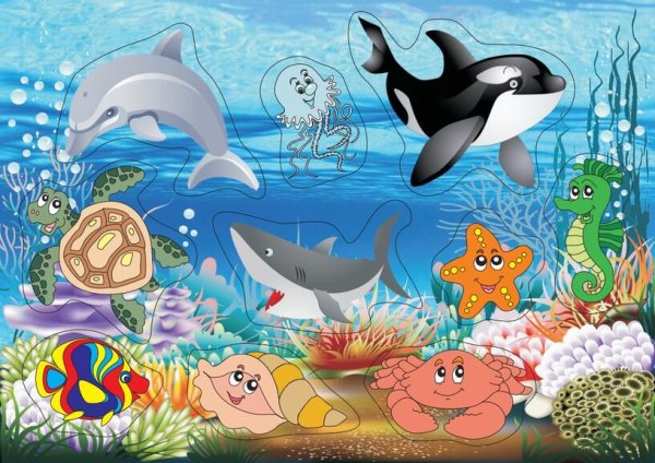 Водные животные для детей