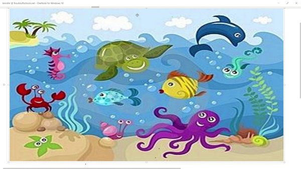 Подводные жители для детей