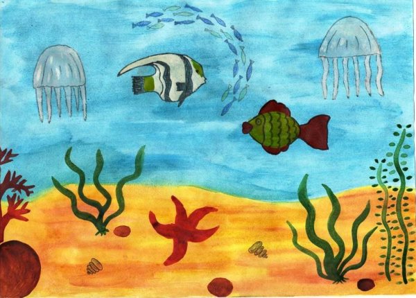 Подводный мир рисунок