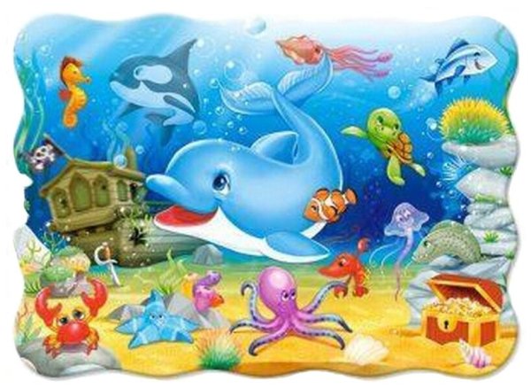 Подводные друзья, 30 деталей(Midi) пазлы Castorland