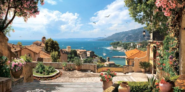 Италия улочки море