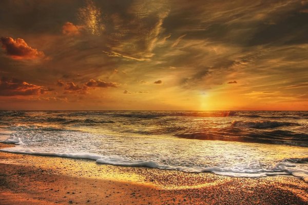 Закат на море