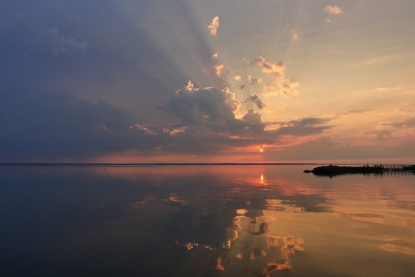 Горьковское водохранилище Заволжье