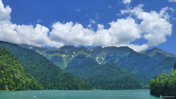 Озеро Рица Абхазия на рабочий стол