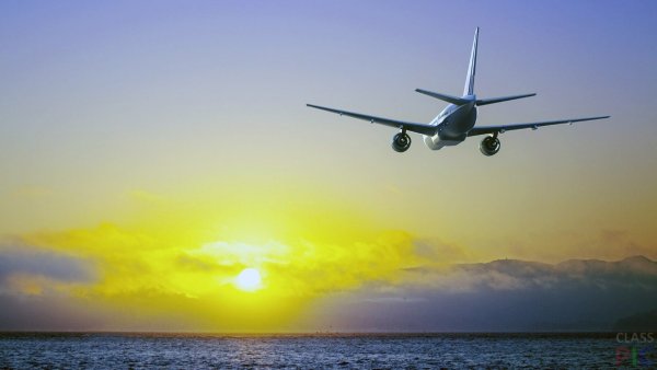 Самолет море пальмы