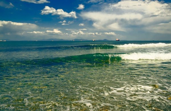 Море весной