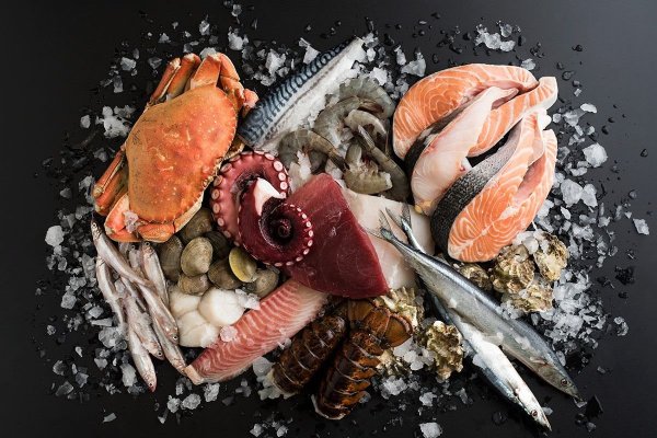 Морепродукты красиво