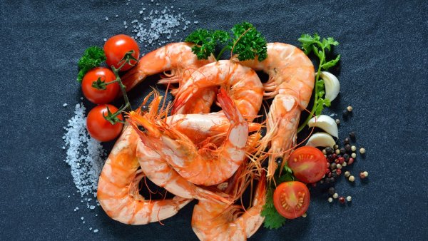 Морепродукты лангустины устрицы морские гребешки Крабы лосось