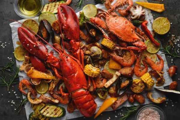 Ракообразные морепродукты моллюски