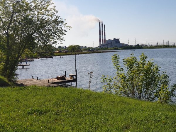 Бухта Ассоль на Беловском водохранилище
