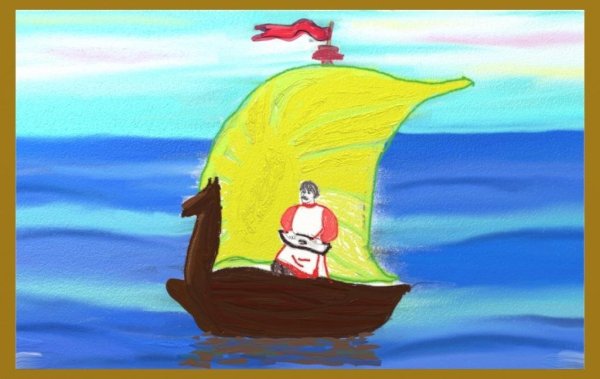 Иллюстрация к произведению Римского Корсакова океан море синее