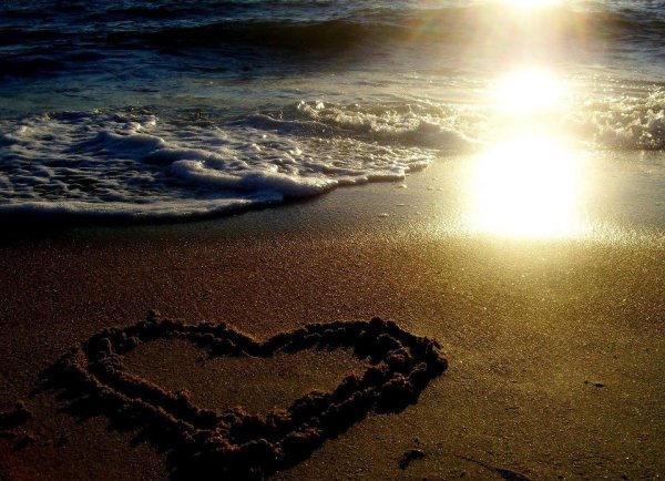 Море закат романтика