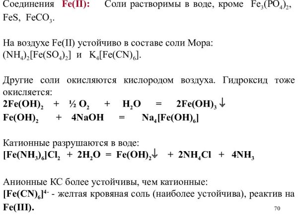 Сульфат железа 2 Кристаллы