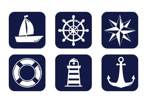 Пиктограммы на морскую тему