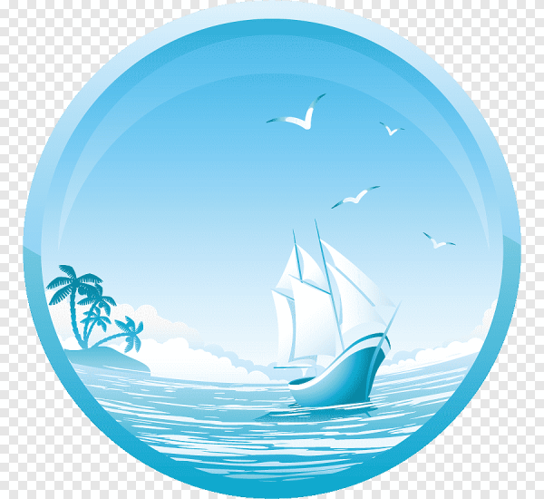 Цветной значок море